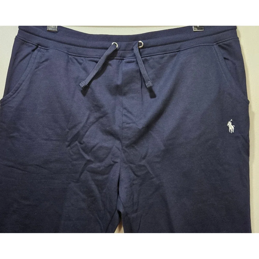 Polo Ralph Lauren Men's Navy Blue Cotton Jogger Sweatpants, 3 Pocket, 3XL, EUC!